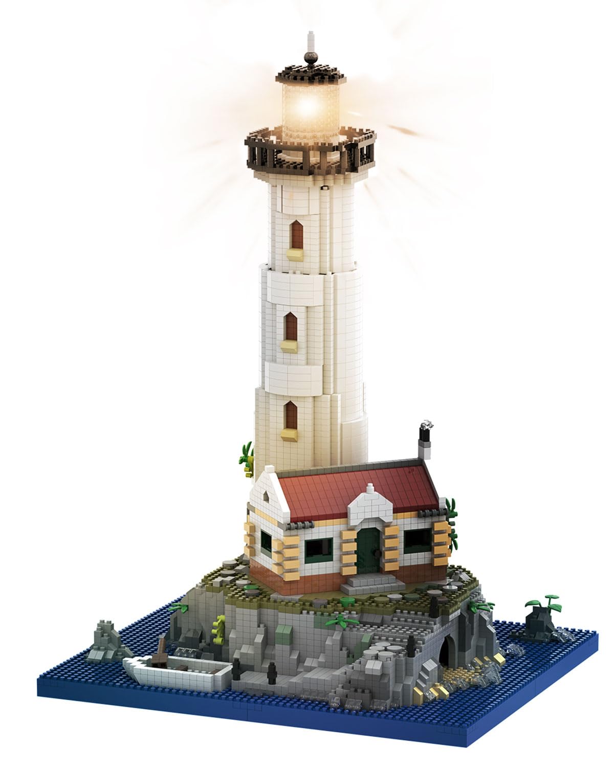 1pac　4本まとめ売り　LIGHT HOUSE micro charge Amazon.com: SEMKY Micro Mini Blocks Lighthouse Landmark Model Set